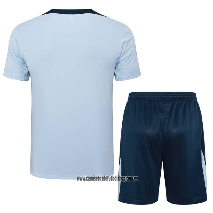 Chandal del Francia 24-25 Manga Corta Azul Claro - Pantalon Corto
